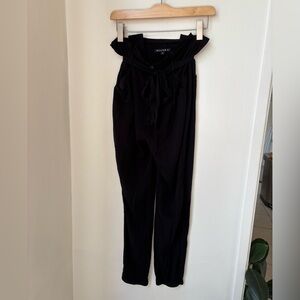 William B black paper bag lightweight pants